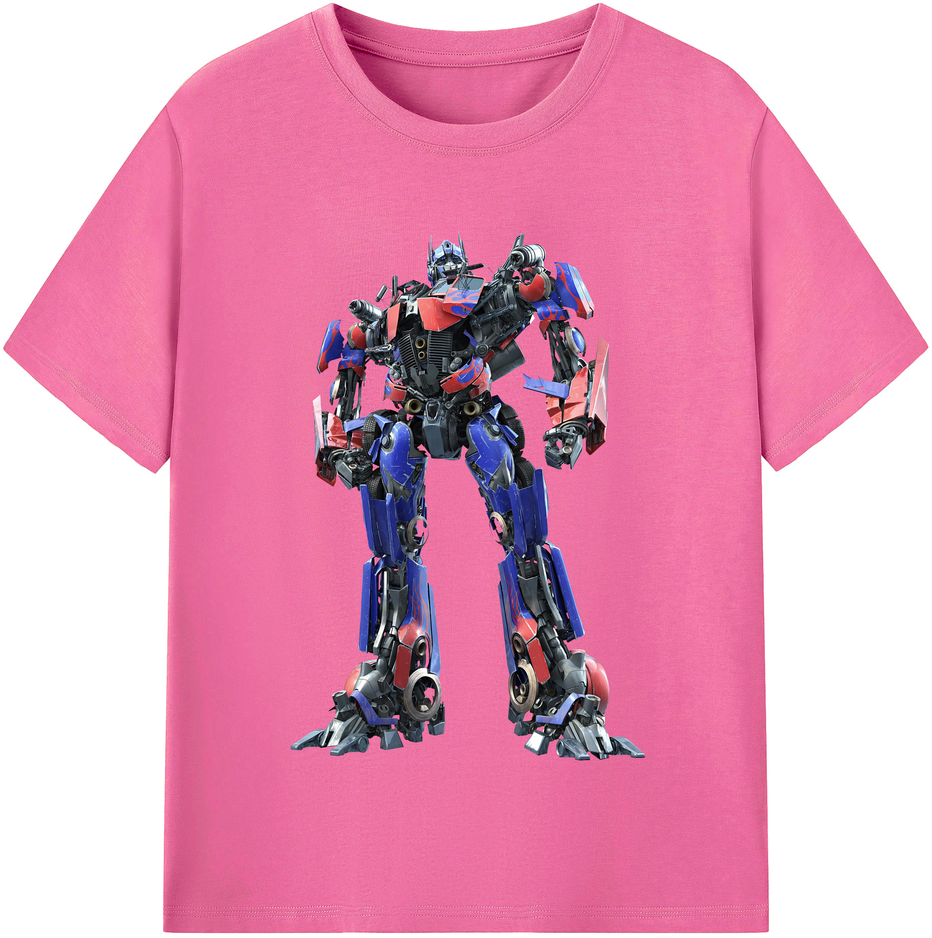（画像用） Transformers トランスフォーマー レディースカジュアルプリントTシャツ（綿100％）